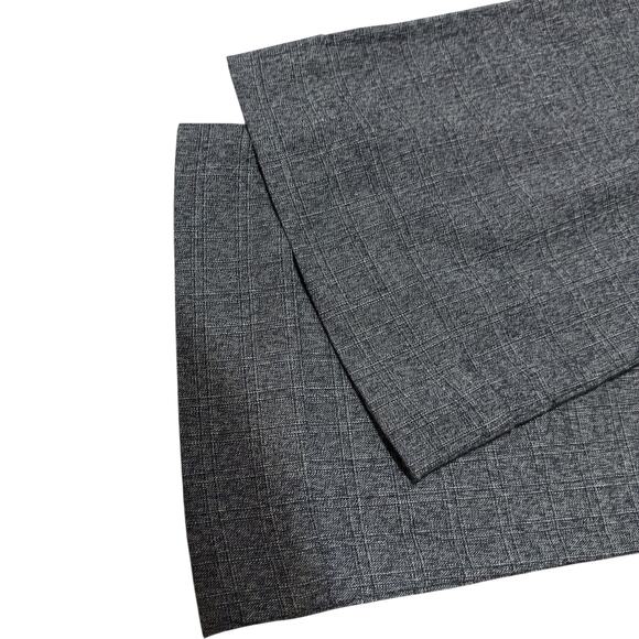 Maurices 15/16 black & grey dress pants low rise flare Y2K classic office 4357 - Picture 4 of 9